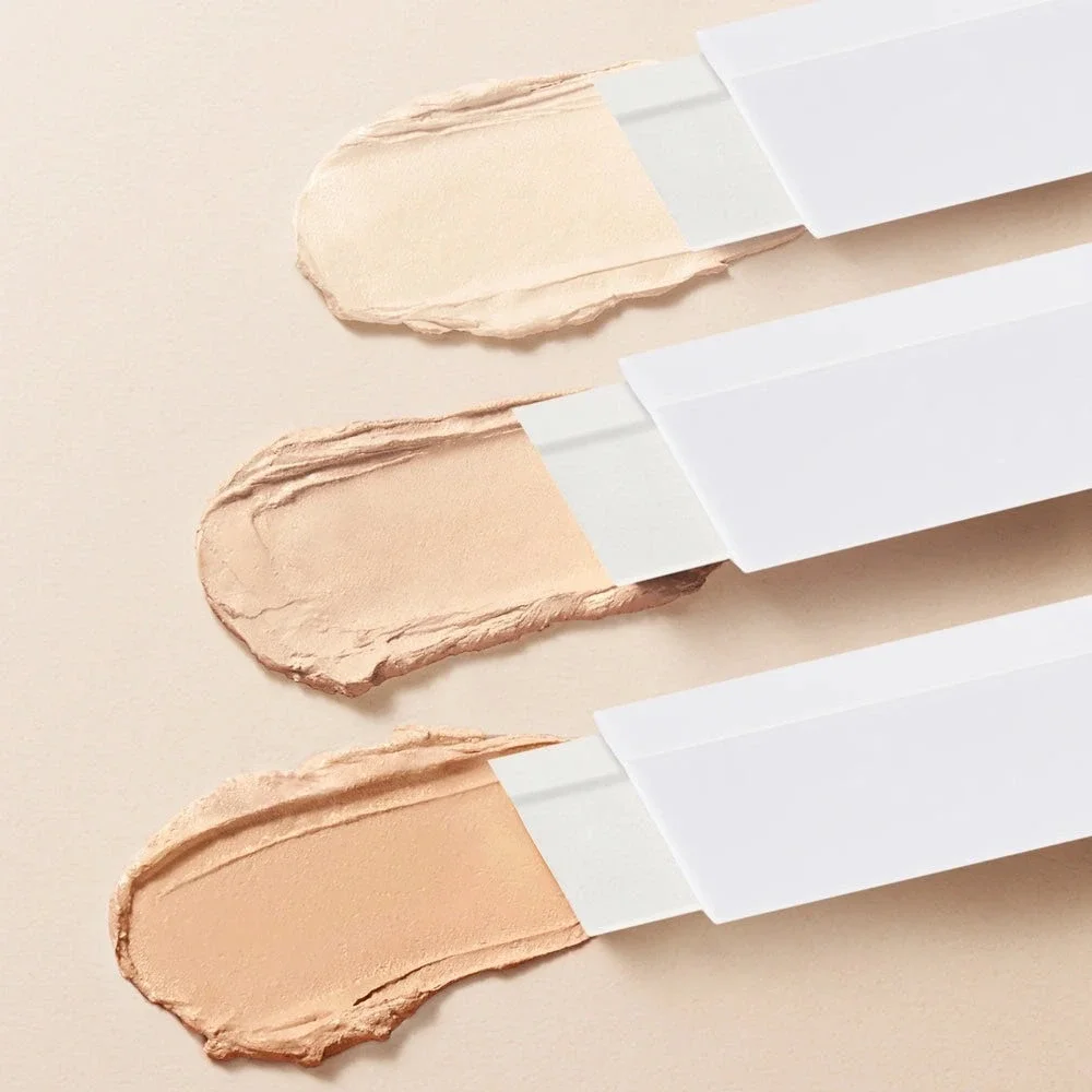 NEW ELROEL Blanc Cover Cream Stick V Foundation 201 Light with Brush 0.45oz